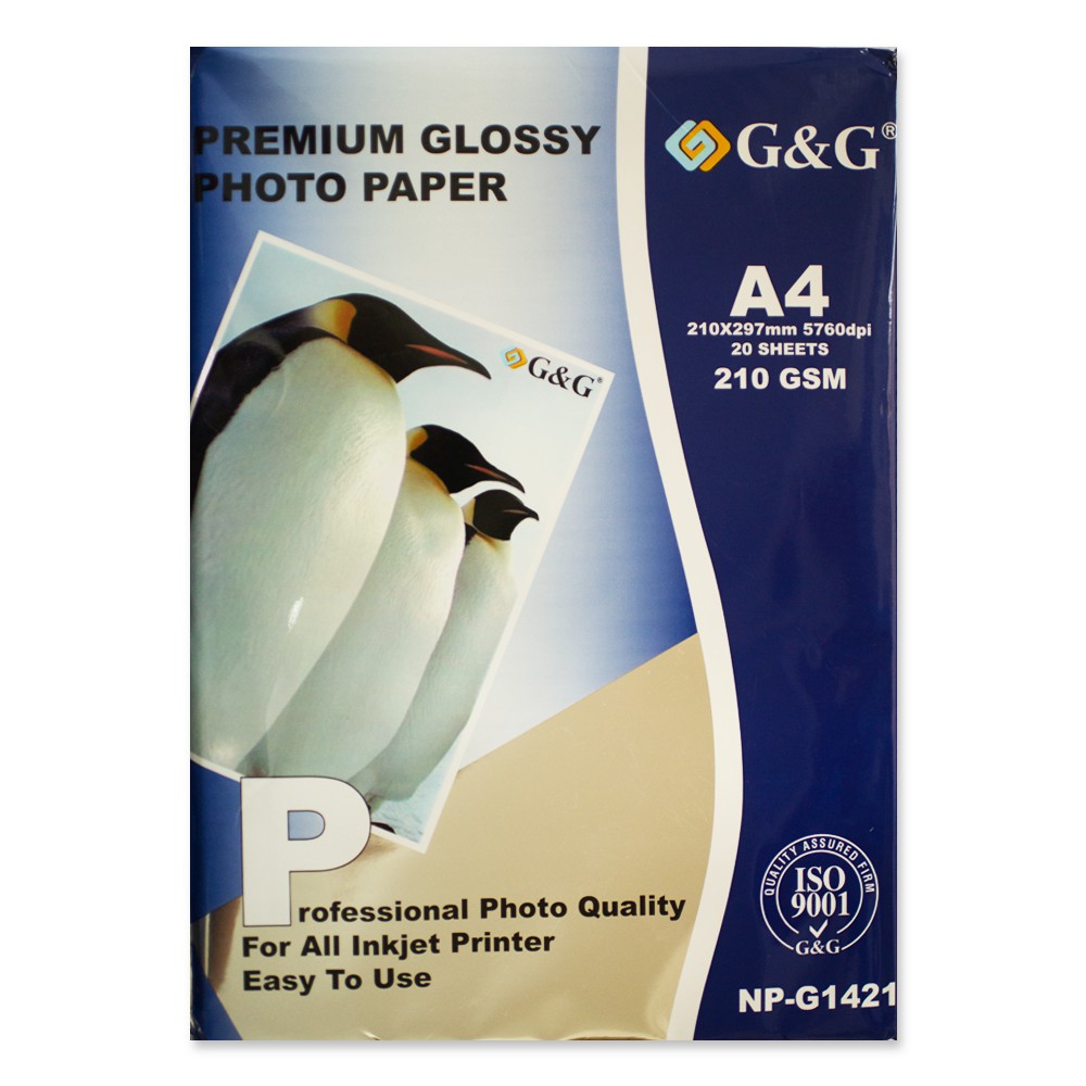 G&g A4 210 Grs Fotografico Glossy X 20 Hojas
