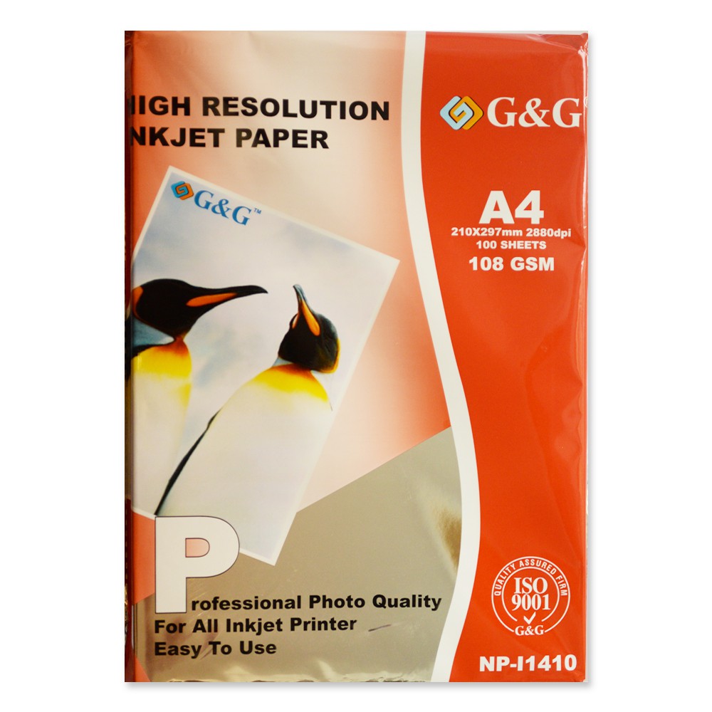 G&g A4 180 Grs Bifaz Glossy X 20 Hojas