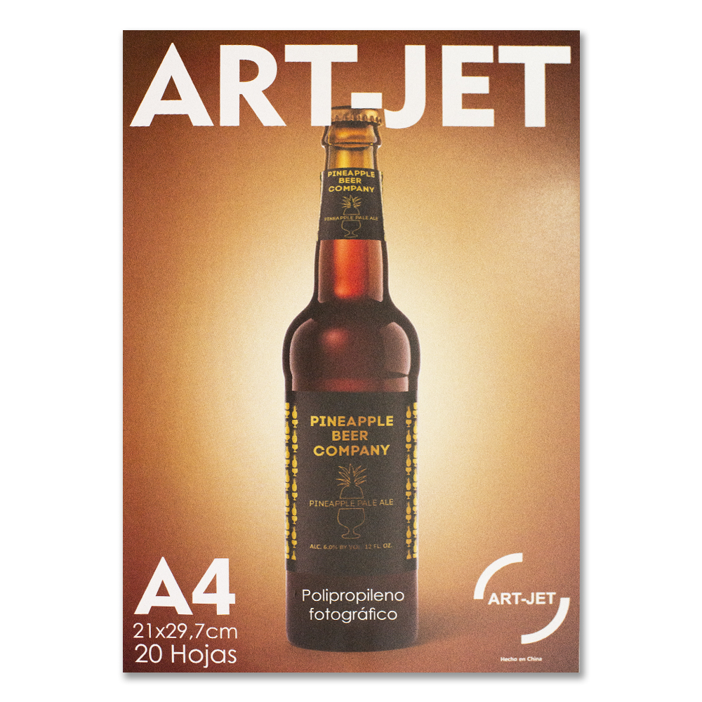 Art-jet A4 Polipropileno Adhesivo Glossy X 20 Hojas