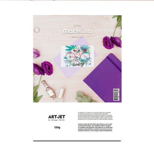 Art-jet A4 120 Grs Matelina Bifaz X 50 Hojas