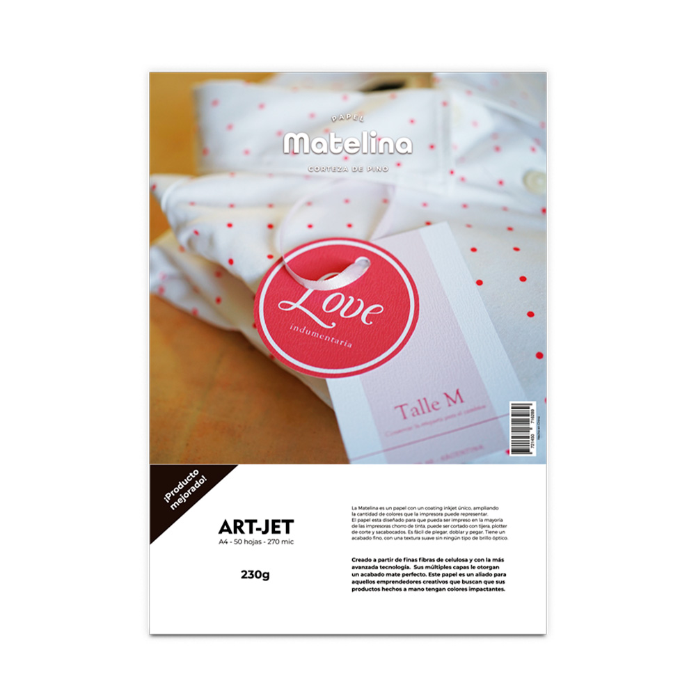 Art-jet A4 230 Grs Matte Texturado Corteza De Pino X 50 Hojas