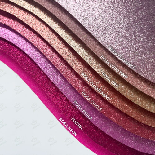 Adorie A4 230 Grs Gliterina Rosa Champagne X 20 Hojas - Image 2