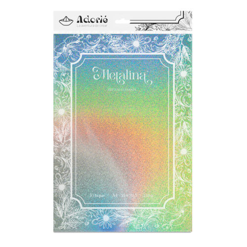 Adorie A4 230 Grs Metalina Destello X 10 Hojas