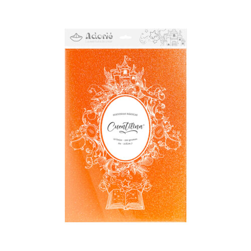 Adorie A4 230 Grs Cuentilina Naranja Soleado X10 Hojas