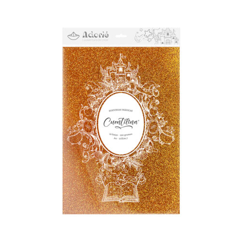 Adorie A4 230 Grs Cuentilina Oro Llave Magica X10 Hojas