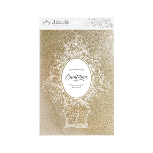 Adorie A4 230 Grs Cuentilina Oro Polvo Magico X10 Hojas