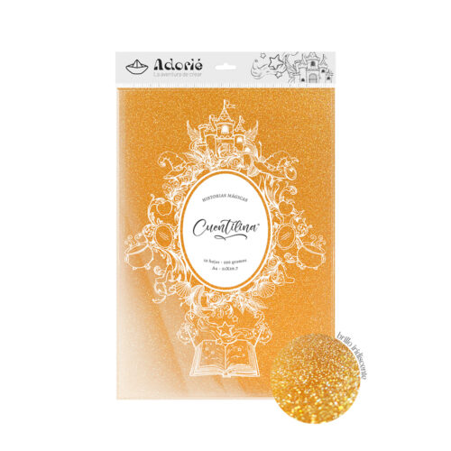 Adorie A4 230 Grs Cuentilina Naranja Llama Encantada X10 Hojas