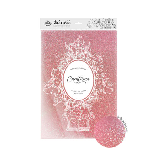 Adorie A4 230 Grs Cuentilina Rosa Tiara X10 Hojas