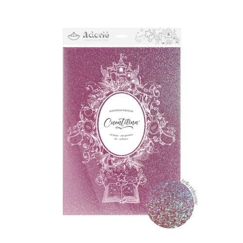 Adorie A4 230 Grs Cuentilina Violeta Alfombra Magica X10 Hojas