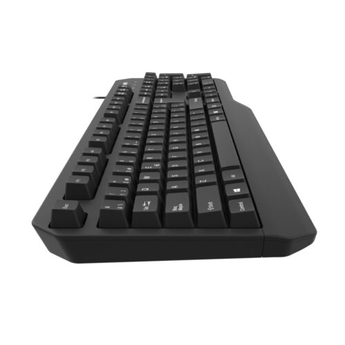 Teclado Esp. Philips K202 Multimedia Ergonomico Negro Usb - Image 3