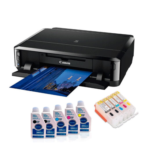 Canon Ip7210 A4 + Cartuchos Recargable Mas Tintas