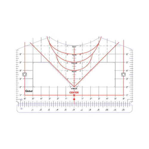 Regla Guia Para Centrar Sublimacion De Remeras