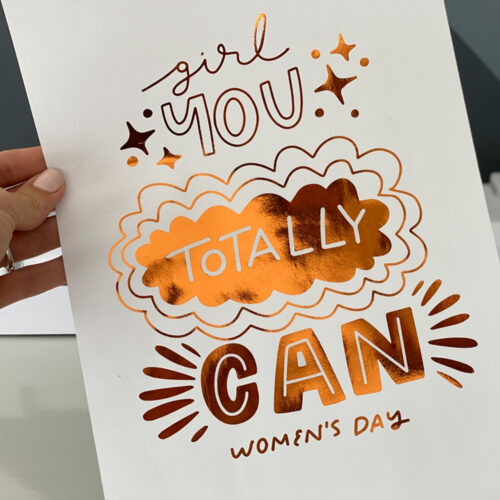 Transfer Foil Metalico Holografico Plateado Rainbow 32cmx500cm - Image 2