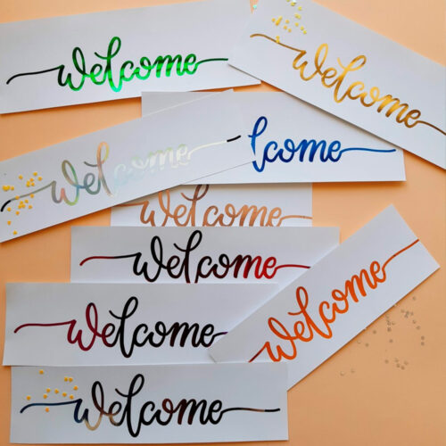 Transfer Foil Metalico Holografico Plateado Rainbow 32cmx500cm - Image 3