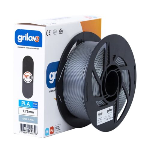 Pla 850 - 04 Gris Plata Grilon3 1.75 X 1kg