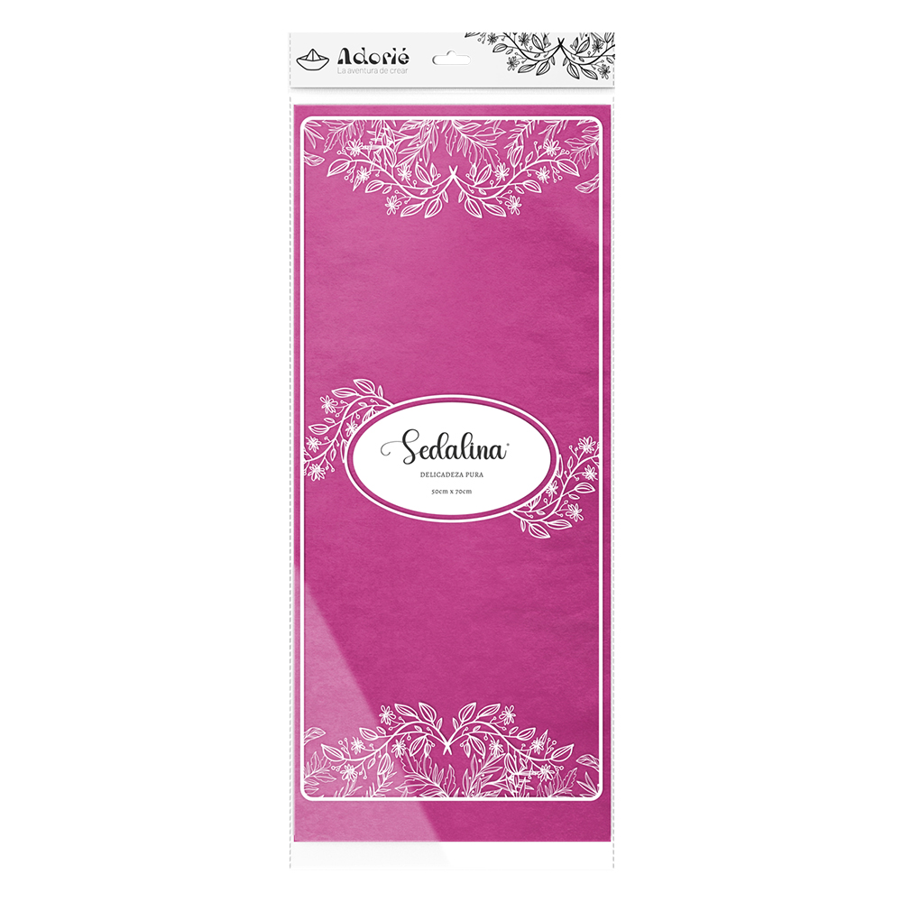 Adorie 50x70 Sedalina Violeta Rosaceo X 25 Hojas